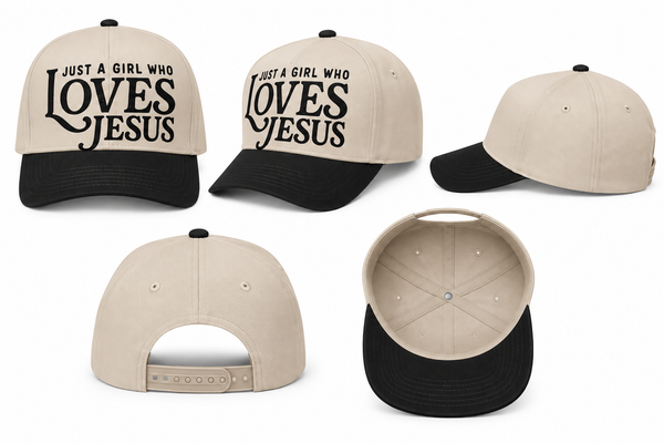 Just A Girl Who Loves Jesus 5 Panel Hat
