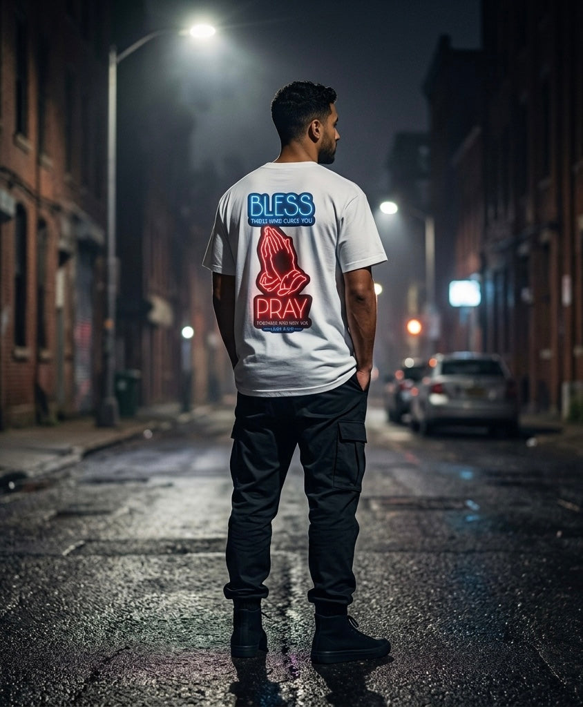 Luke 6:28 Neon Tee