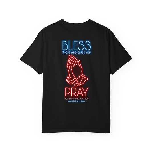 Luke 6:28 Neon Tee