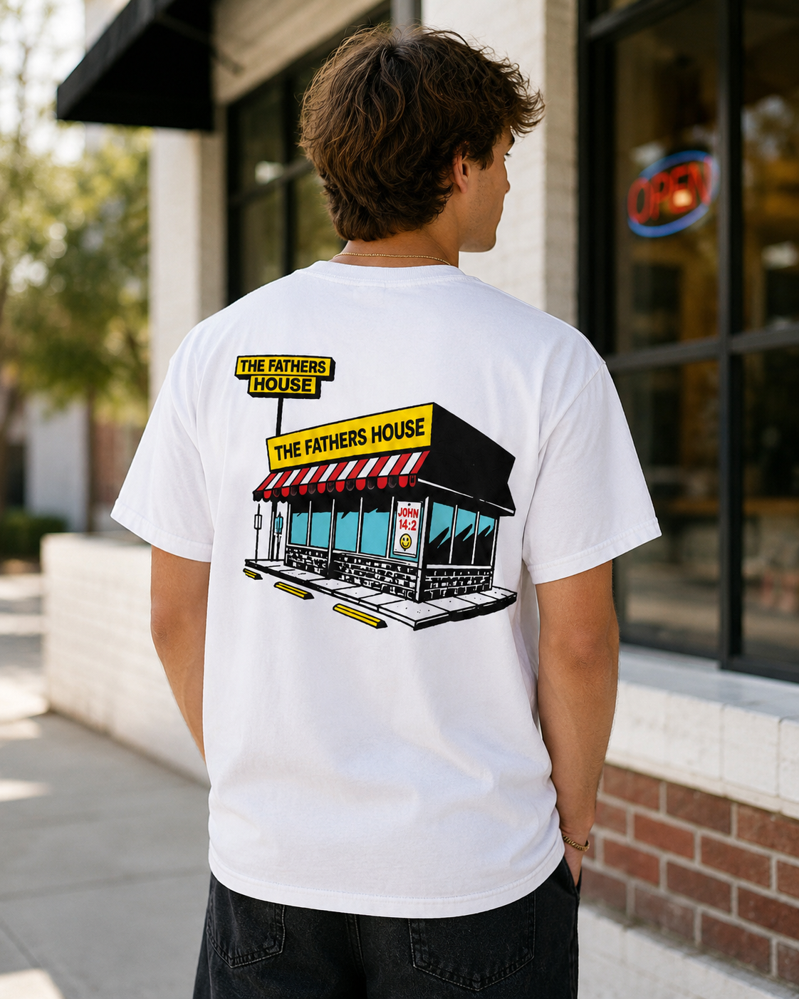 Father’s House Tee lifestyle back view